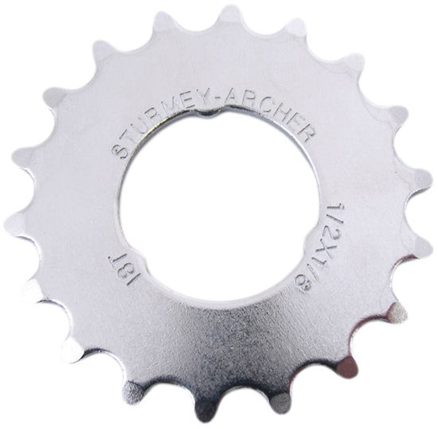 Sprocket Sturmey Archer 18T - 1/8 Flat model - Chrome