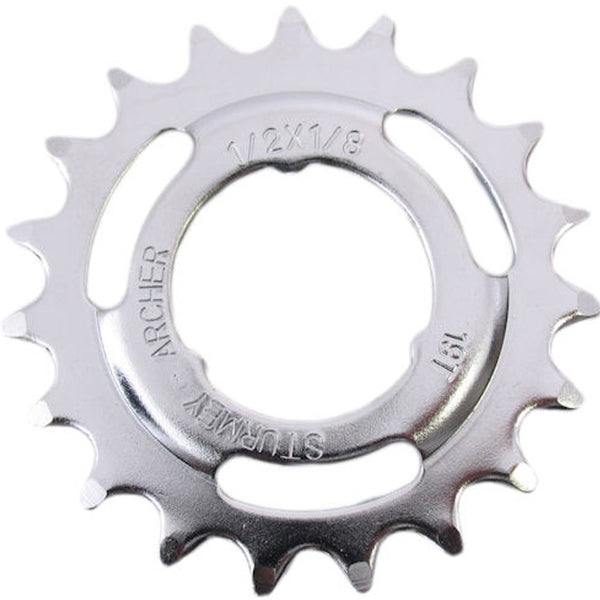 sprocket attachment 1/2 x 1/8 19T chrome plated