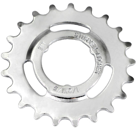 Sprocket Sturmey Archer 21T - 1/8" through-set - chrome