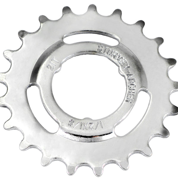 Sprocket Sturmey Archer 21T - 1/8" through-set - chrome