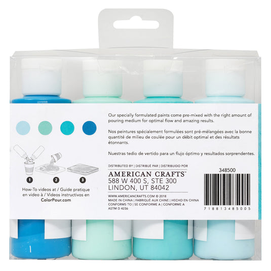 Color pour • pouring paint kit tidal