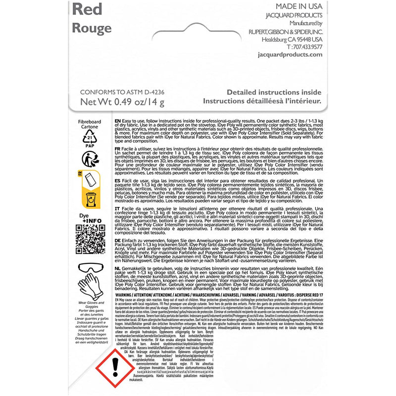 Load image into Gallery viewer, Https: www.cchobby.nl idye-poly-rood-14-gr-1-doos

