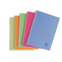 Spiraalschriften linicolor clairfontaine 3328146 a4 assorti gelinieerd