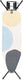 Brabantia strijkplank b - voor strijkijzer - 124 x 38 cm - spring bubbles