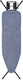 Brabantia strijkplank b - voor strijkijzer - 124 x 38 cm - denim blue