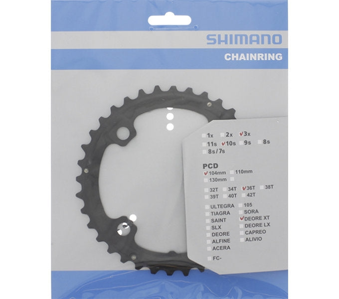 Load image into Gallery viewer, Shimano kettingblad Deore LX 10V FC-T761 Y1MP98020 zw. 36T
