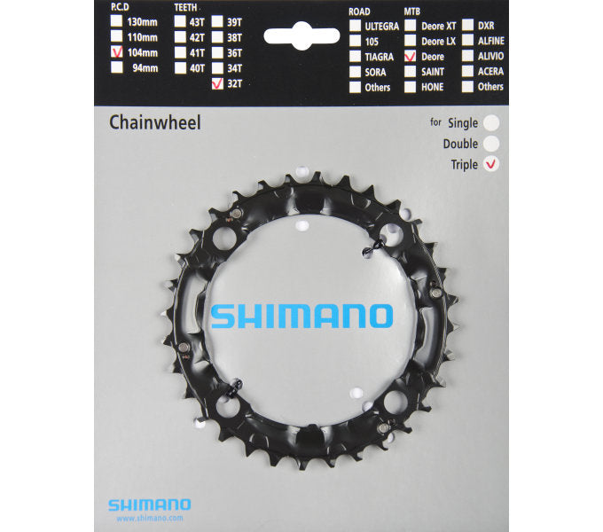 Kettingblad 44T Shimano Deore FC-M480 - zwart