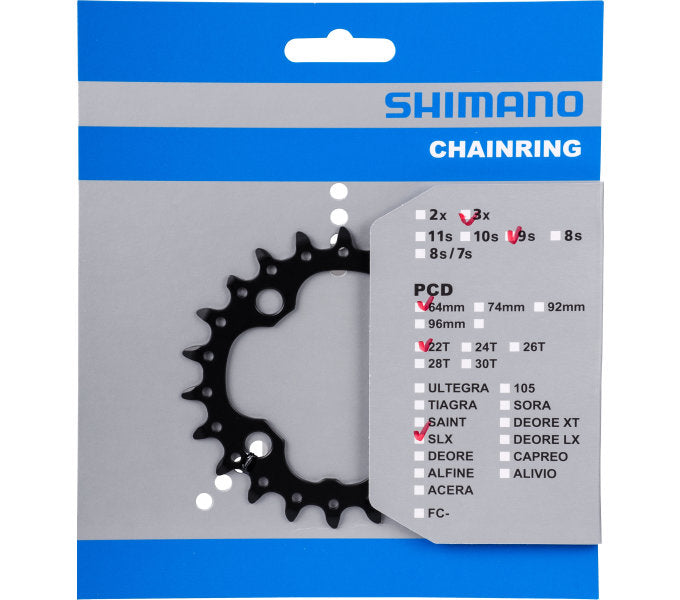 Shimano chainring Deore 10V 24T Y1RP24000 M617 black