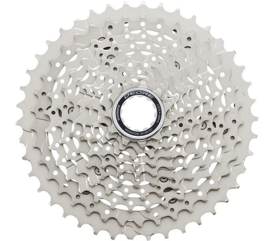 Shimano cassette 10 speed deore cs-m4100-a 11-42t - zilver - werkplaatsverpakking