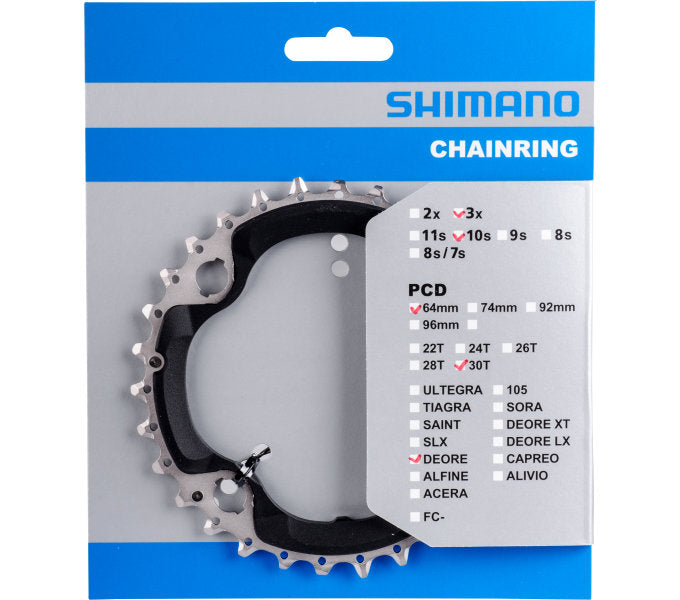 Load image into Gallery viewer, Shimano kettingblad Deore 10V 30T BCD 96mm Y1WC98010 M6000
