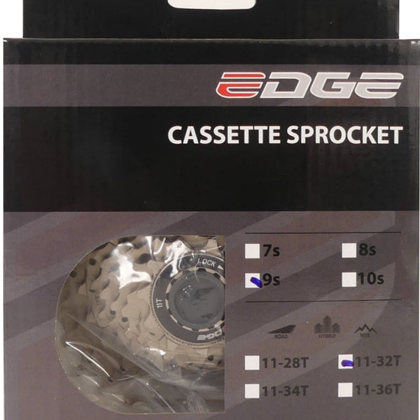 Cassette 9 speed Edge CSM5009 11-32T - silver