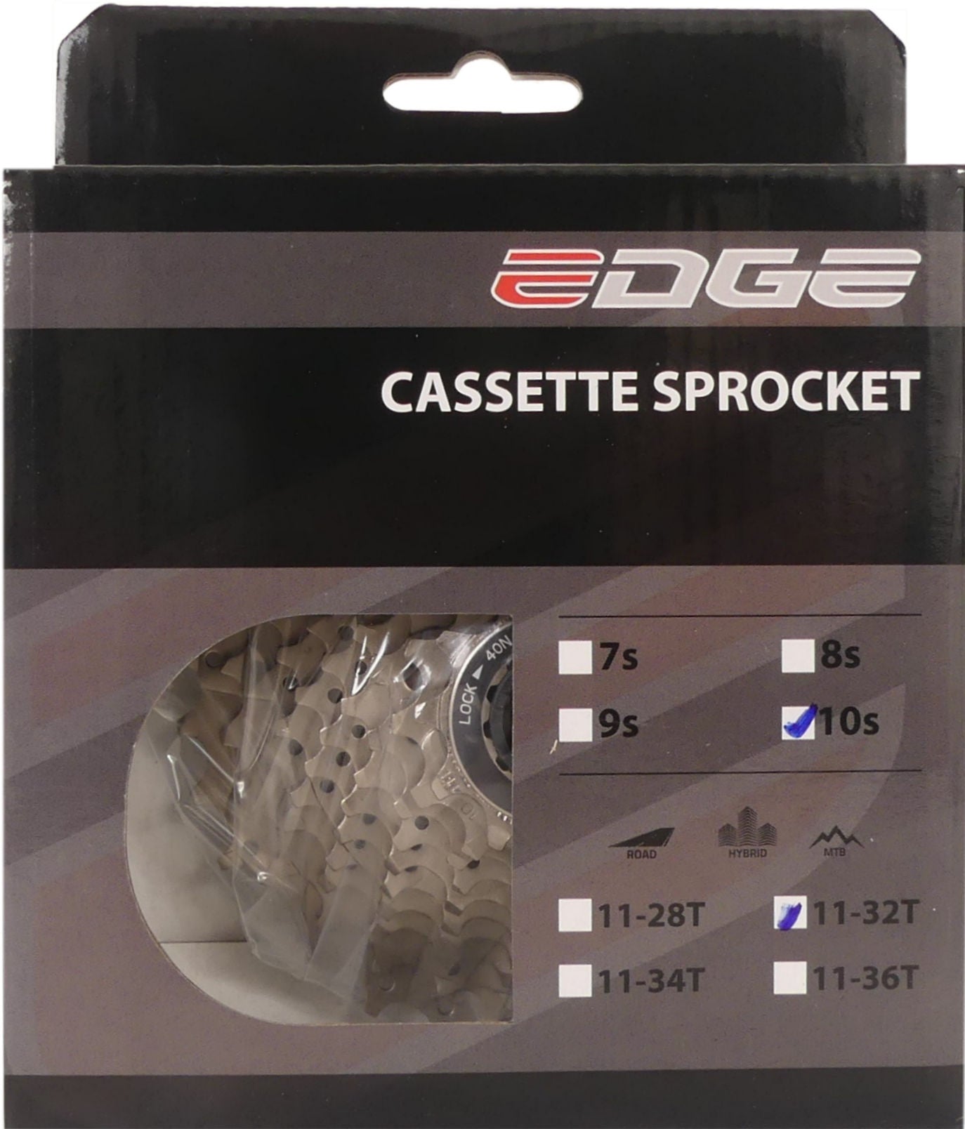 Cassette 10 speed Edge CSM6010 11-32T - silver