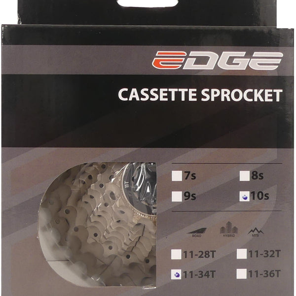 Cassette 10 speed Edge CSM6010 11-34T - silver