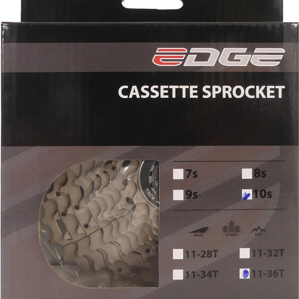 Cassette 10 speed Edge CSM6010 11-36T - silver