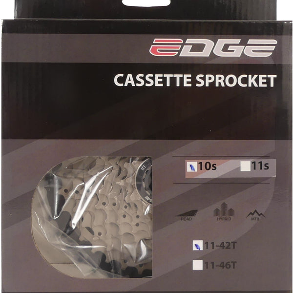 Cassette 10 speed Edge CSM6010 11-42T - silver/black