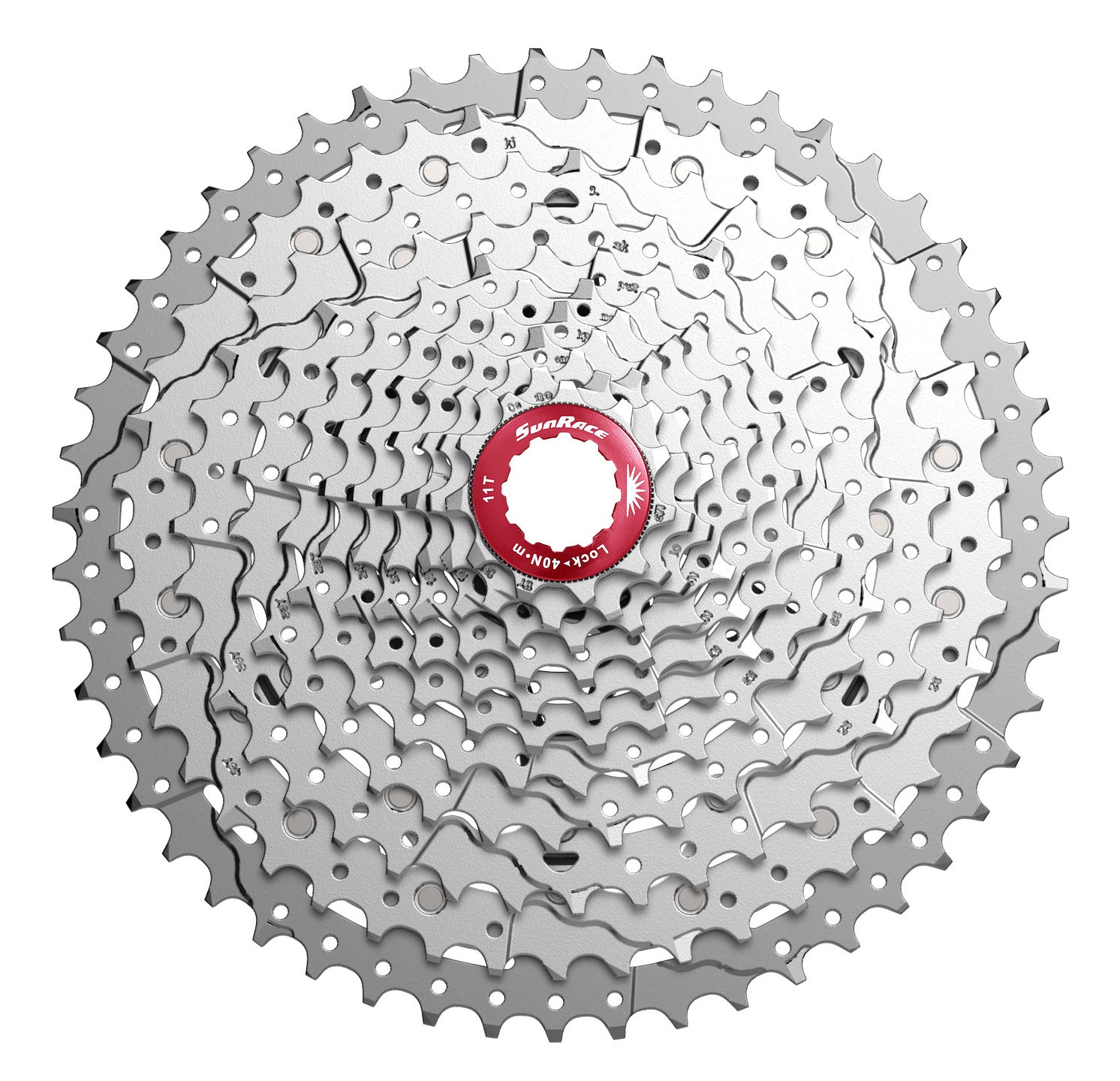 SunRace cassette 11V 11-42 CSMS8 metallic silver