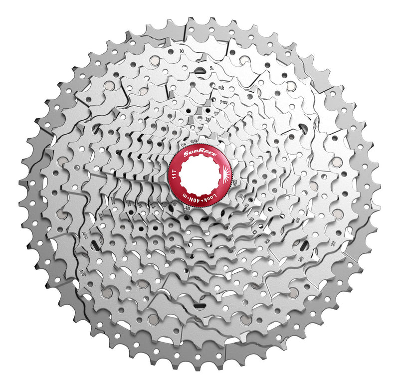 Load image into Gallery viewer, SunRace csmx8 cassette 11 speed 11-42 tands zilver in box
