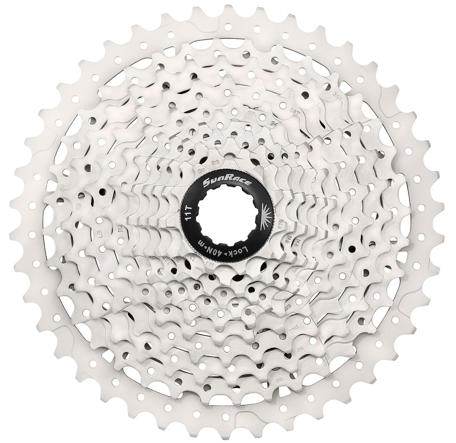 Cassette 10 speed Sunrace CSMS3 11-46T - metallic silver