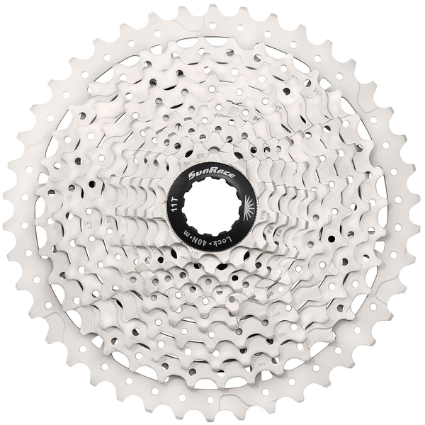 Cassette 10 speed Sunrace CSMS3 11-46T - metallic silver