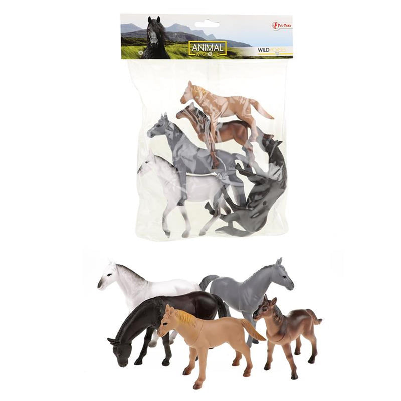 Load image into Gallery viewer, Toi-toys toi toys paarden 5 stuks in zak
