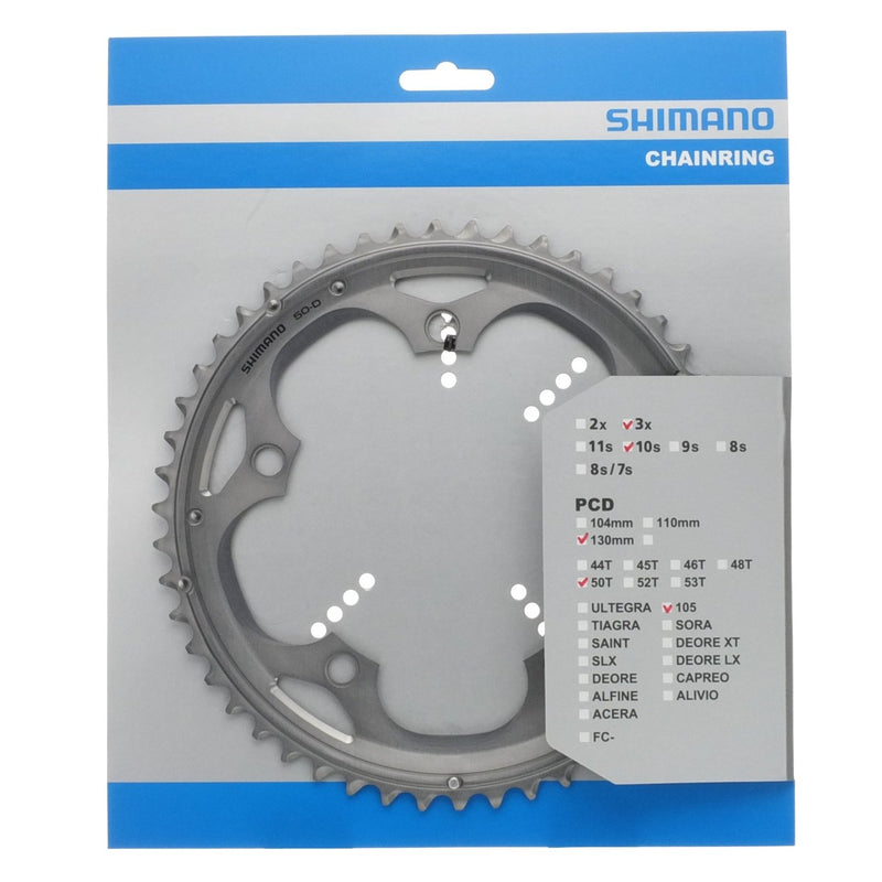 Load image into Gallery viewer, Shimano kettingblad 105 10V triple Y1M498030 50T FC-5703
