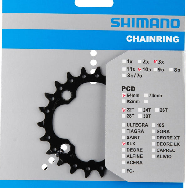 Kettingblad 22T Shimano Deore SLX FC-M612 22T-AN