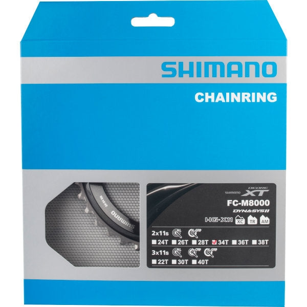 Shimano chainring Deore XT 11V 34T Y1RL98070 M8000