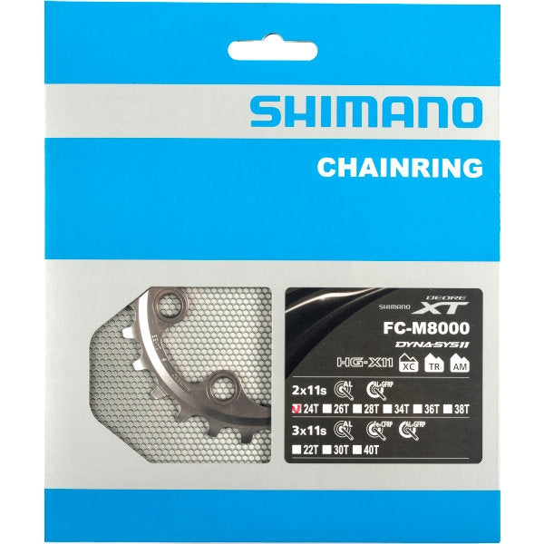 Shimano chainring Deore XT 11V 24T Y1RL24000 M8000
