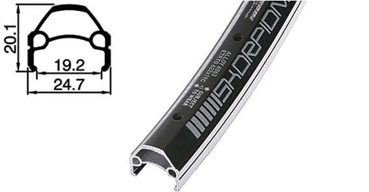 Rodi cycling velg skorpion rodi rims scorpion 19-559 sw 36l