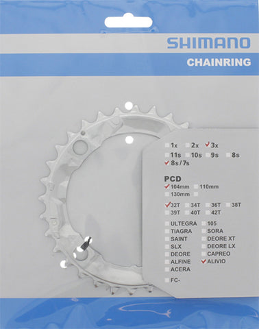 Shimano chainring Alivio Y1GM98020 104mm FCM415 w/o 32T