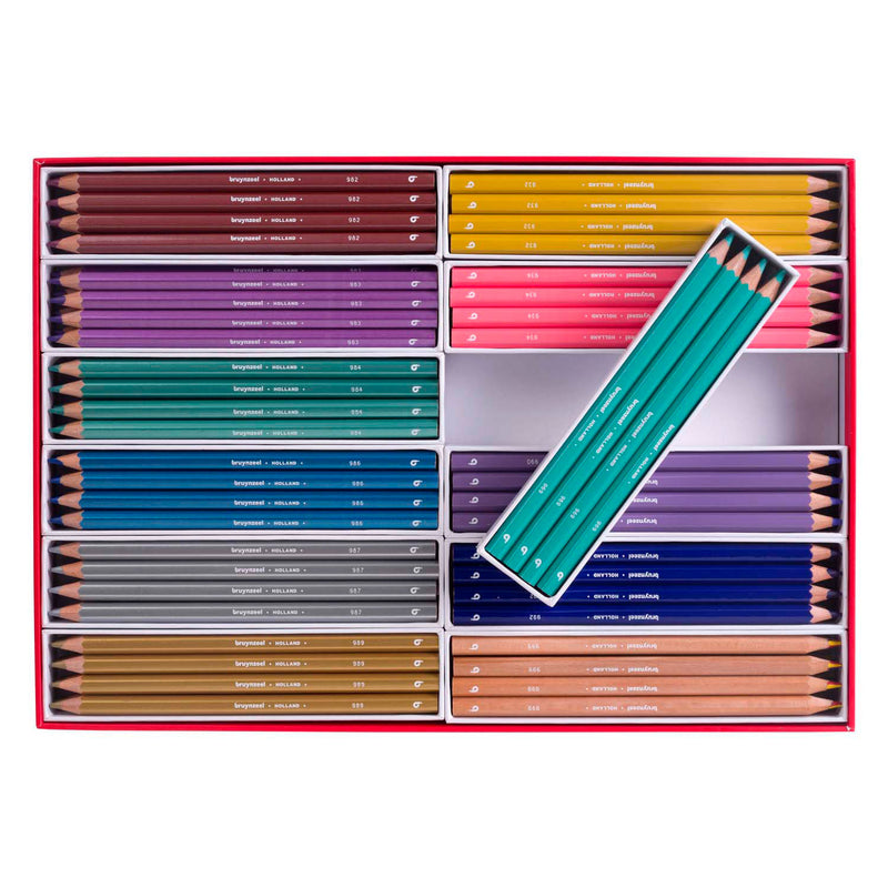 Load image into Gallery viewer, Bruynzeel mega kleurpotlodenset metallic trendkleuren
