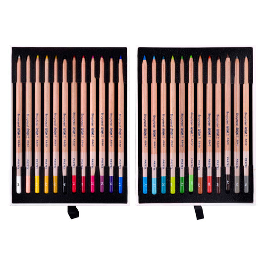 Bruynzeel design pastelpotlood box, 24 kleuren