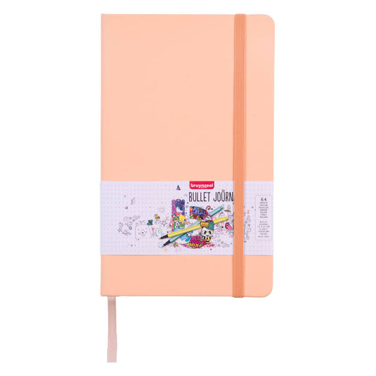 Bruynzeel bullet journal perzik 13c21cm, 140 g m 64 vellen