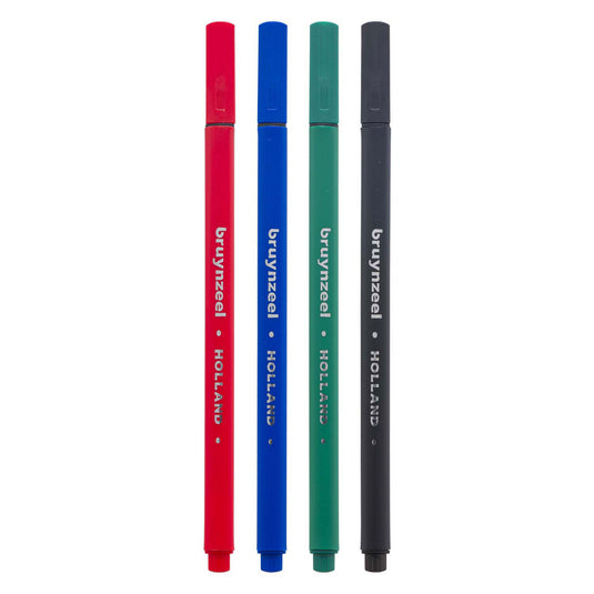 Bruynzeel fineliner set 4 kleuren