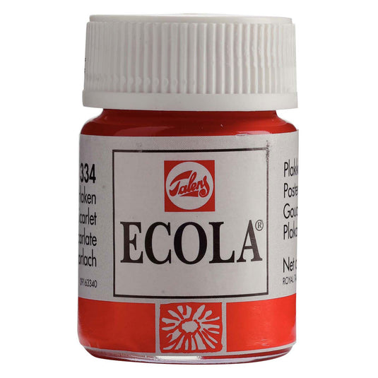 Bruynzeel ecola plakkaatverf fles 16ml scharlaken 334