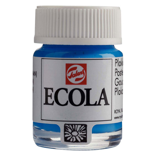 Bruynzeel ecola plakkaatverf fles 16ml lichtblauw 501