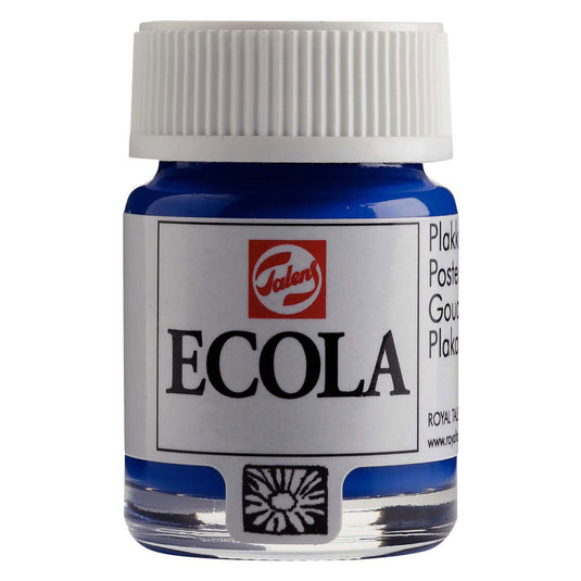 Bruynzeel ecola plakkaatverf fles 16ml donkerblauw 502
