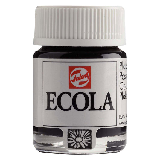Bruynzeel ecola plakkaatverf fles 16ml zwart 700