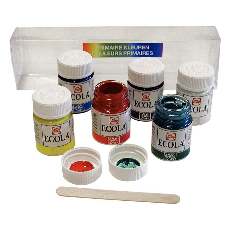 Load image into Gallery viewer, Bruynzeel ecola plakkaatverf set primaire kleuren, 6x16ml
