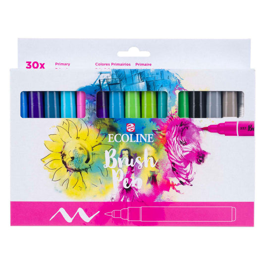Ecoline brush pen set primair | 30 colours
