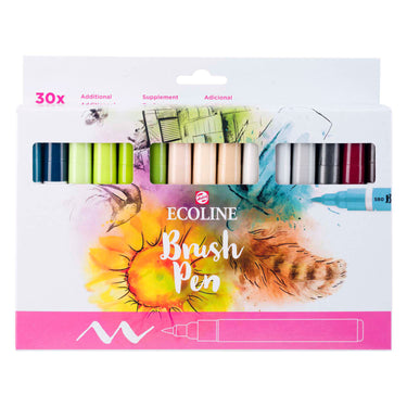 Ecoline brush pen set additional | 30 colours