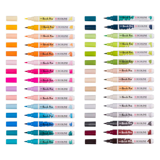 Ecoline brush pen set additional | 30 colours