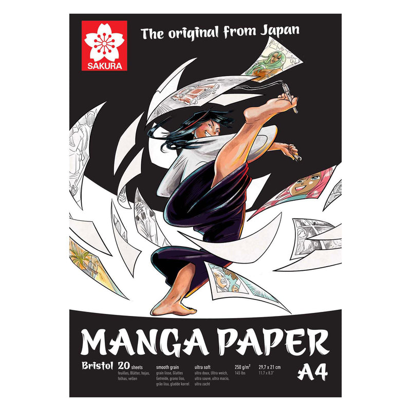 Load image into Gallery viewer, Sakura manga papier a4, 250g, 20 vellen
