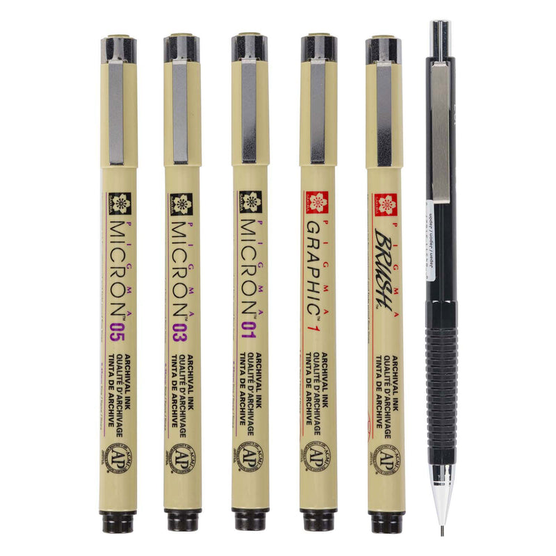 Load image into Gallery viewer, Sakura unieke manga-collectie van 6 pigma micron
