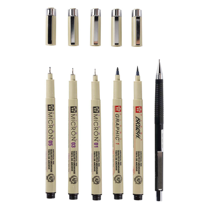 Load image into Gallery viewer, Sakura unieke manga-collectie van 6 pigma micron
