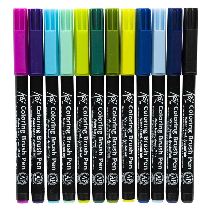 Load image into Gallery viewer, Sakura koi coloring brush pen set | 24 kleuren
