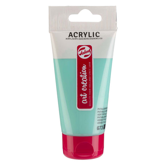 Talens art creation acrylverf tube 75ml phtalogroen licht