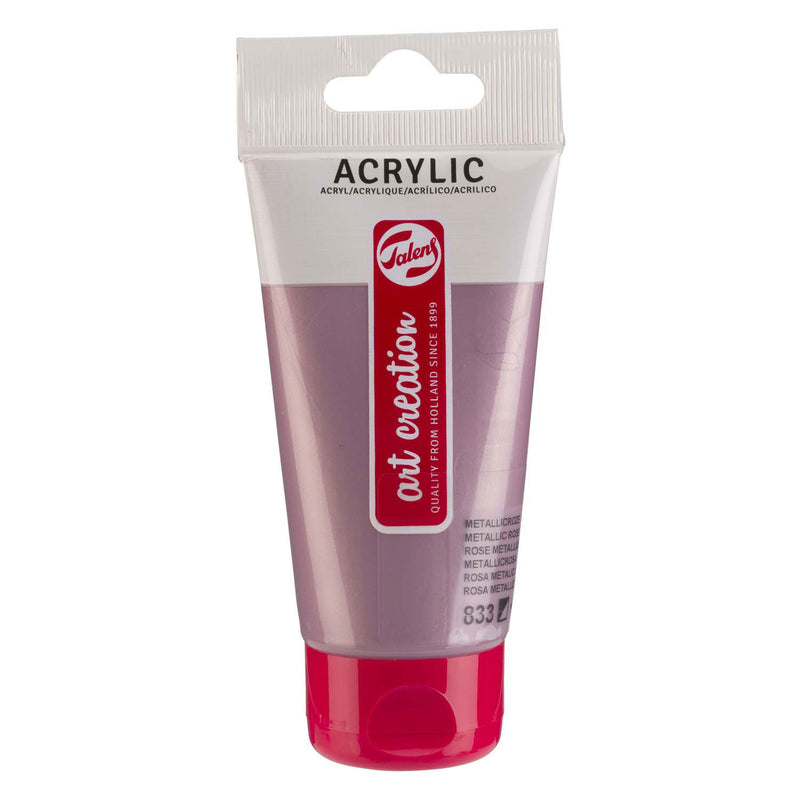 Load image into Gallery viewer, Talens art creation acrylverf tube 75ml metallicroze 833
