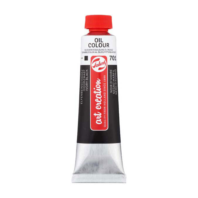 Load image into Gallery viewer, Talens art creation olieverf tube 40ml ivoorzwart 701

