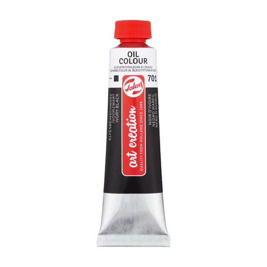 Talens art creation olieverf tube 40ml ivoorzwart 701